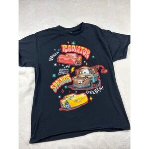 Disney Pixar Cars Radiator Springs Lightning McQueen Mater Graphic T-Shirt L